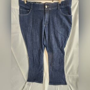 Women's Lee Riders Jeans Mid Rise Boot Cut Comfort Waistband size 22w